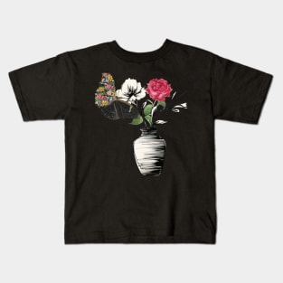 butterfly flower Kids T-Shirt